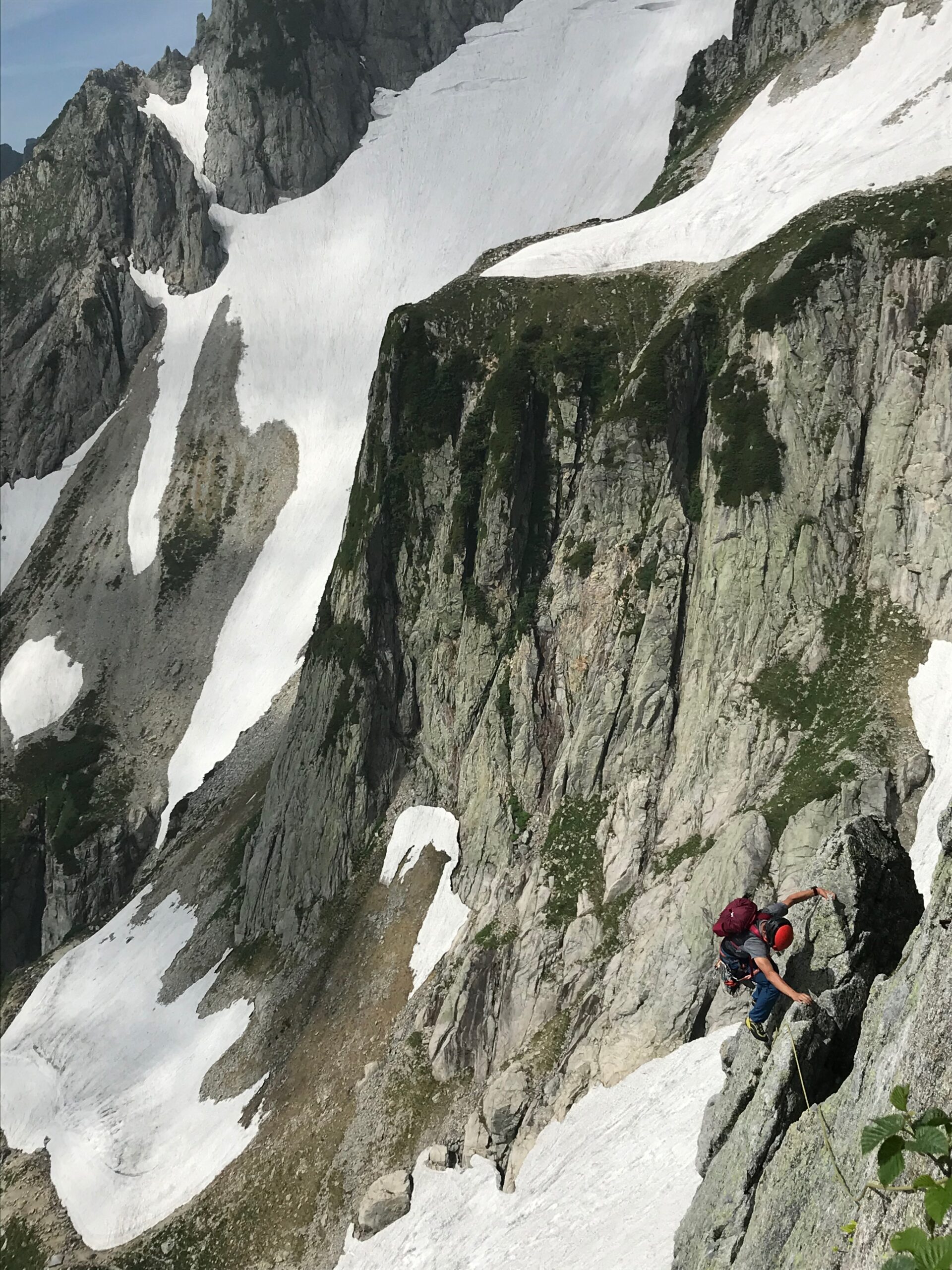 北アルプス　劔岳　八ツ峰クライミング