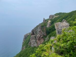 北海道クライミング　小樽赤岩　ロック　タクト 