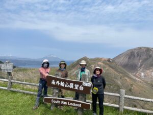 春の足慣らし　有珠山ハイキング　ガイドオフィス タクト