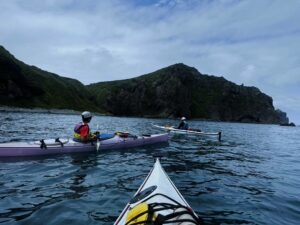 ガイドの休日　海カヌー　積丹　神威岬半島