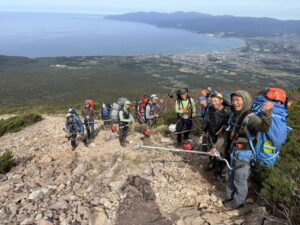 笹刈り事業　ニセコ　北海道山岳ガイド協会