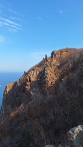 晩秋の赤岩クライミング